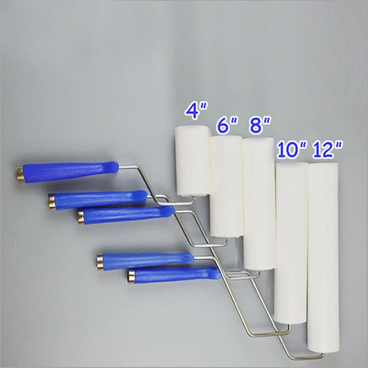Cleaning Tools Cleanroom Supply White Color PE Sticky Roller 4inch