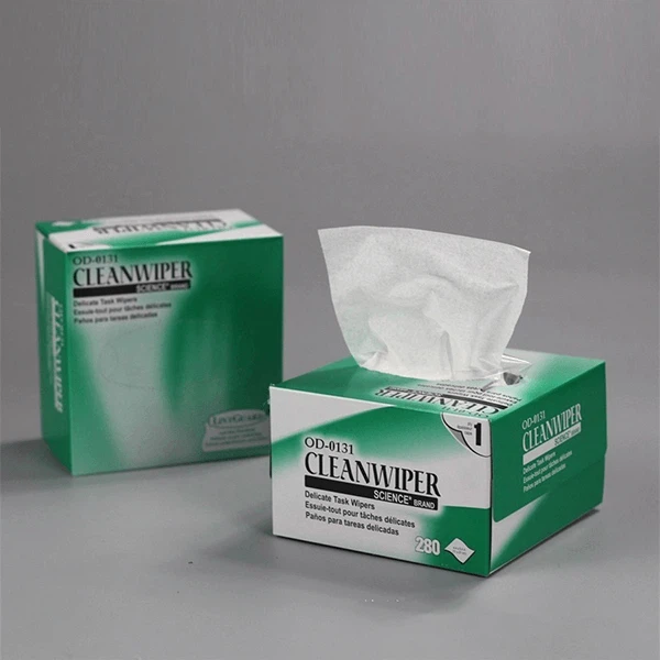 Non-abrasive camera lens wipes