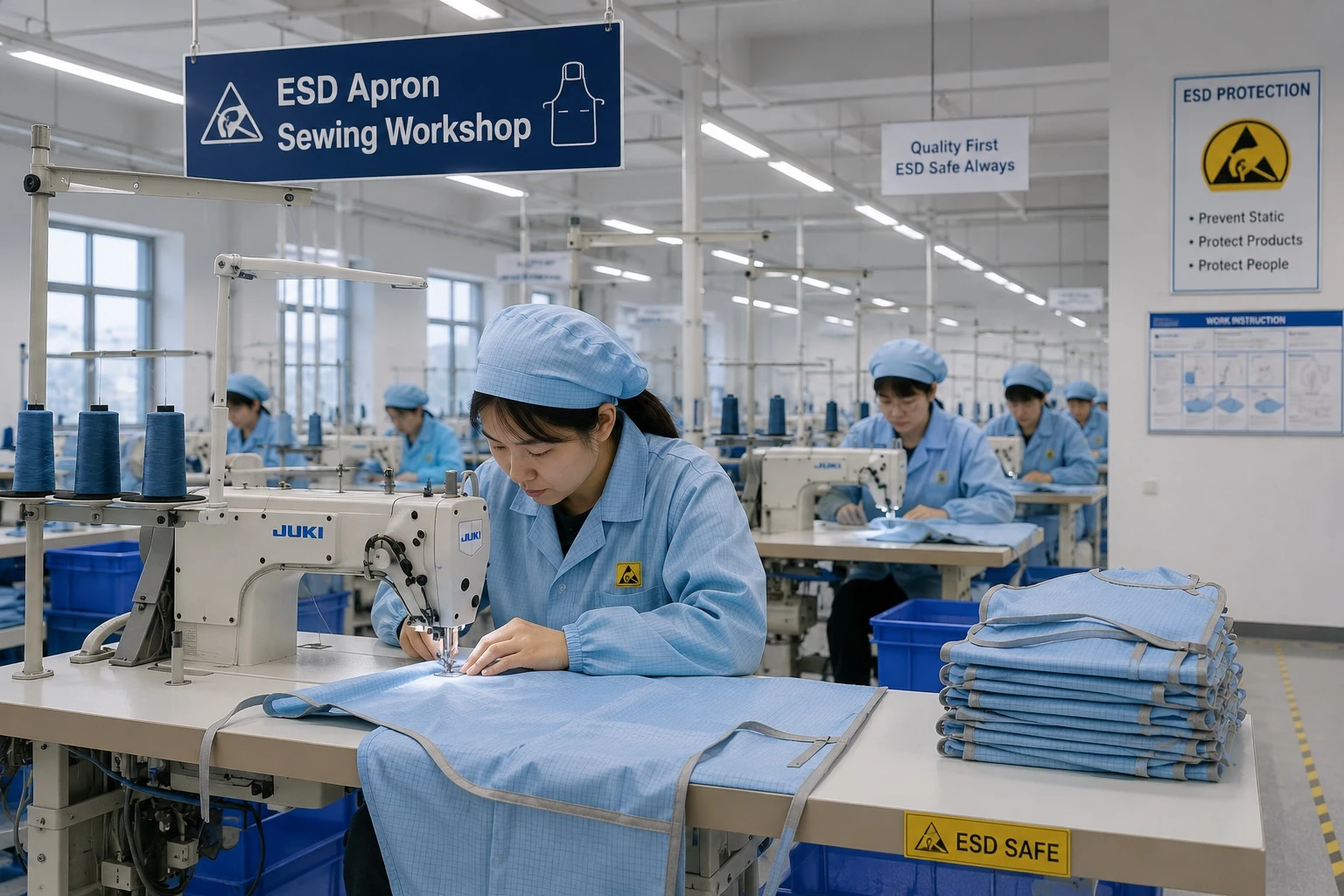 ESD Apron Sewing Workshop ESD Apron Sewing Workshop